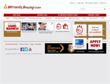 Tablet Screenshot of bpihousingloans.com